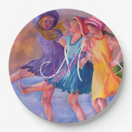 BEACH TIME GIRLFRIENDS MONOGRAM PARTY PAPPTELLER