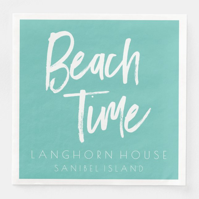 Beach Time Party Serviette (Vorderseite)