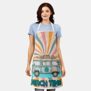 Beach Time Retro Van Vibes Schürze