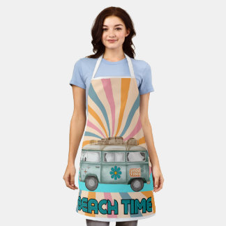 Beach Time Retro Van Vibes Schürze