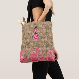 Beach Tote Bag für Frauen Straw & Denim Purse Tasche