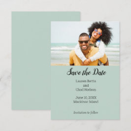 Beach Tropical Destination Foto Save the Date Einladung