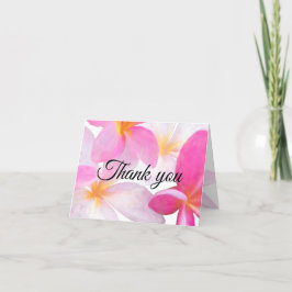 Beach Tropical Floral Hawaii Hochzeit Vielen Dank Dankeskarte
