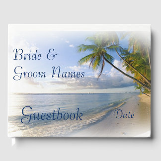 Beach Tropical Seaside Wedding oder Dusche Gästebu Gästebuch