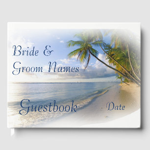 Beach Tropical Seaside Wedding oder Dusche Gästebu Gästebuch