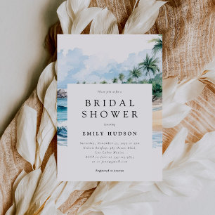 Beach Tropical Summer Bridal Dusche Einladung