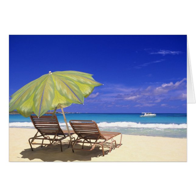 Beach Umbrella, Abaco, Bahamas (Vorderseite (Horizontal))