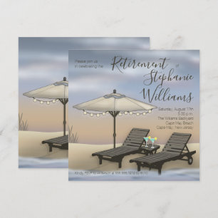 Beach Umbrella   Leuchten   Stühle Sunset Retireme Einladung