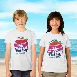 Beach Vacacation Family Wiedersehen Custom Niedlic Tri-Blend Shirt