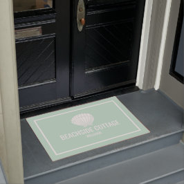 Beach Vacation Miete Minze Muschel Airbnb Willkomm Fußmatte