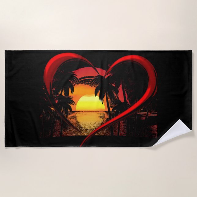 Beach Valentine Strandtuch (Vorderseite)
