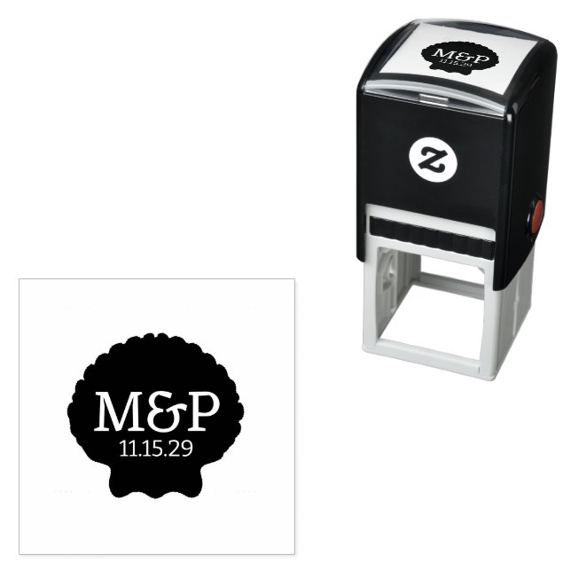 Beach Vibe Initials Permastempel (Beispiel)