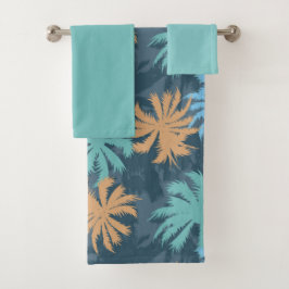 Beach Vibe Palm Tree Badhandtuch Set