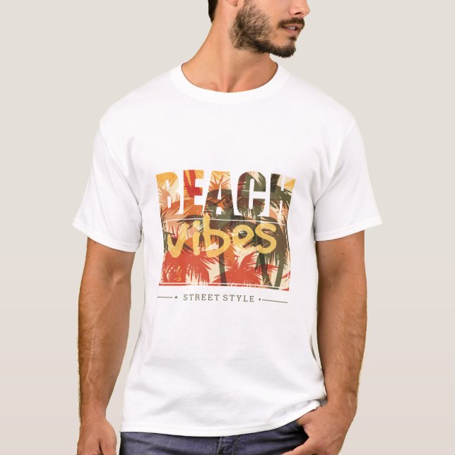 Beach Vibe Summer T - Shirt (Vorderseite)