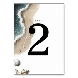 Beach Vibe Tischnummer