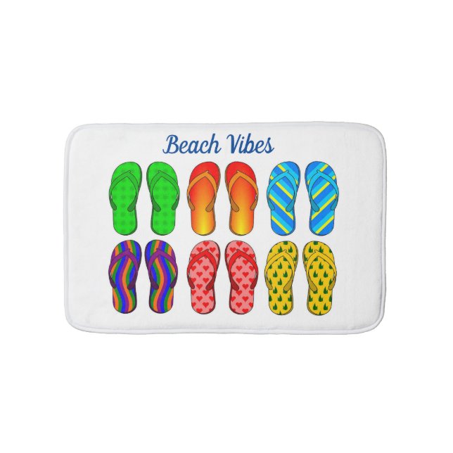 Beach Vibes Bath Mat Badematte (Vorderseite)
