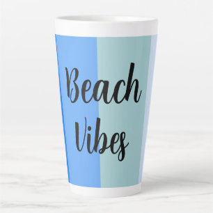 Beach Vibes, Blue Stripes Milchtasse