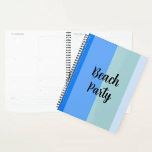 Beach Vibes, Blue Stripes Planer