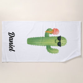 Beach Vibes Cactus Beach Towel Strandtuch