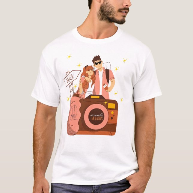 Beach Vibes Couple Goals T-Shirt (Vorderseite)