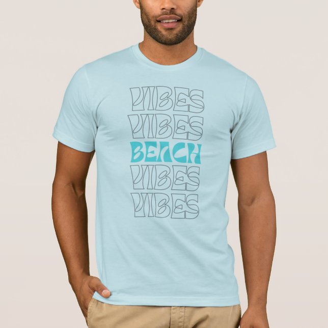 Beach Vibes - Familienanpassung (helle Farben) T-Shirt (Vorderseite)