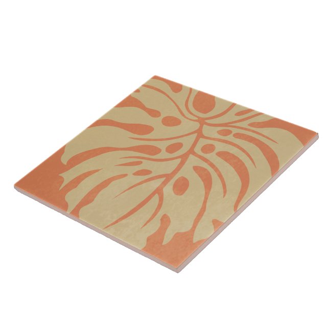 Beach Vibes Monstera Kunstfliese Fliese (Seite)