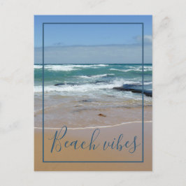 Beach Vibes Ocean Waves Postkarte