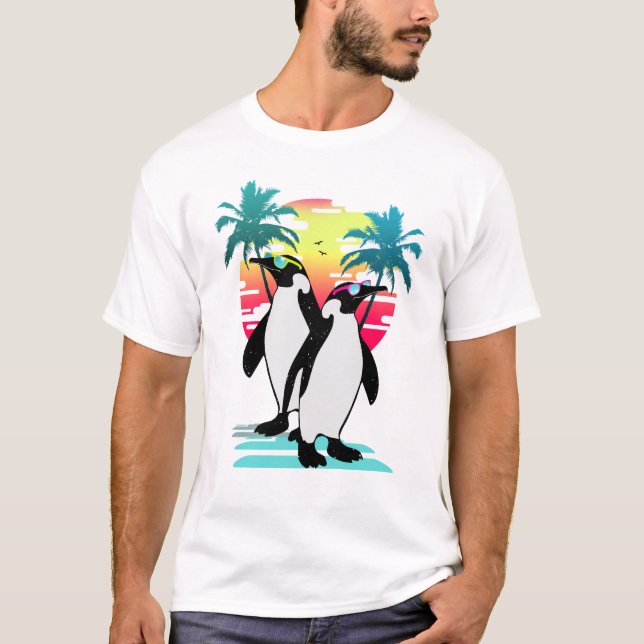 Beach vibes penguin v2 T-Shirt (Vorderseite)