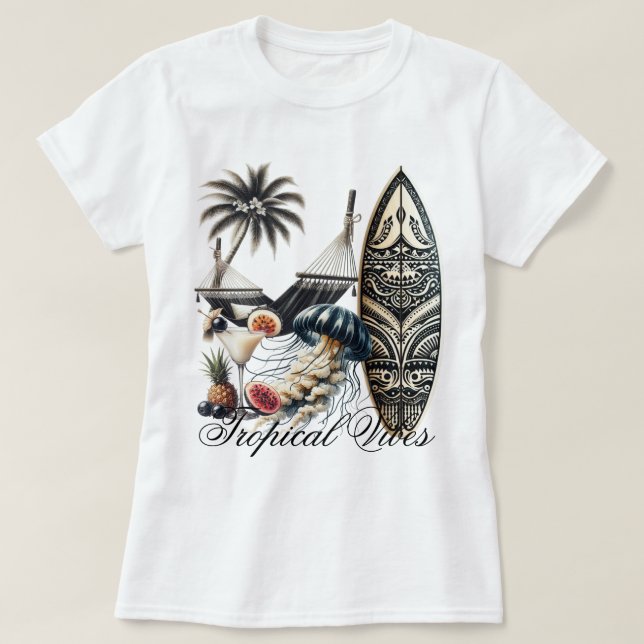 Beach Vibes T-Shirt (Design vorne)