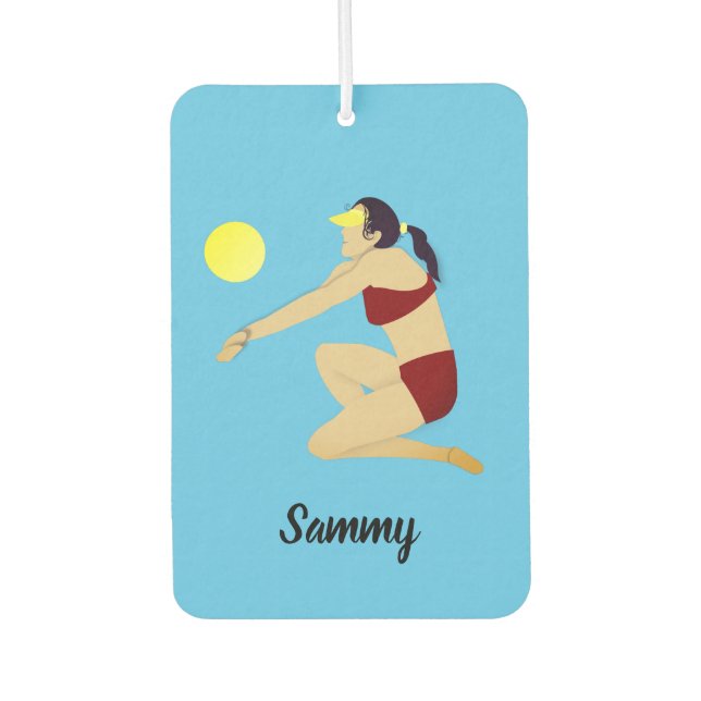 Beach Volleyball Autolufterfrischer (Vorderseite)