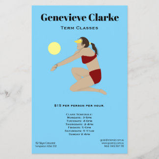 Beach Volleyball Flyer