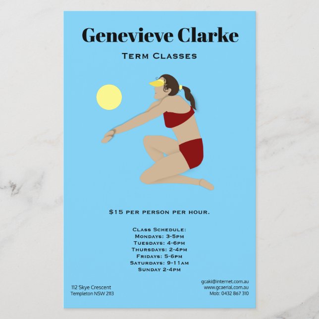 Beach Volleyball Flyer (Vorne)