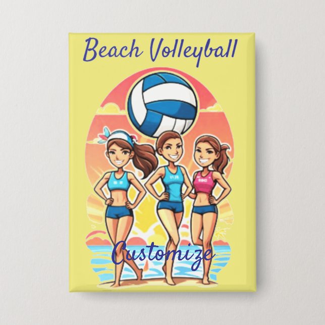 Beach Volleyball Girls Thunder_Cove Button (Vorderseite)