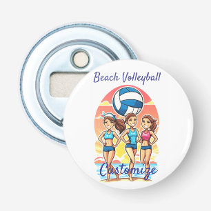 Beach Volleyball Girls Thunder_Cove Flaschenöffner