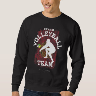 Beach Volleyball Kirgisistan Flag Liebe Volleyball Sweatshirt