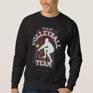 Beach Volleyball Nordkorea Flag Liebe Volleyball Sweatshirt
