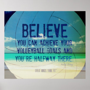 Beach Volleyball Poster 015 für Motivation
