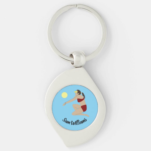 Beach Volleyball Schlüsselanhänger (Vorderseite)