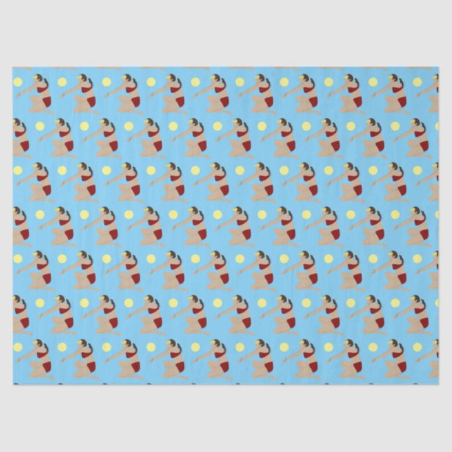 Beach Volleyball Seidenpapier (Vorderseite)