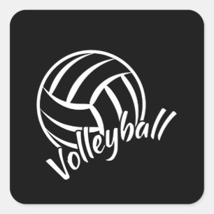 Beach Volleyball Spieler Volleyball Team Geschenk  Quadratischer Aufkleber