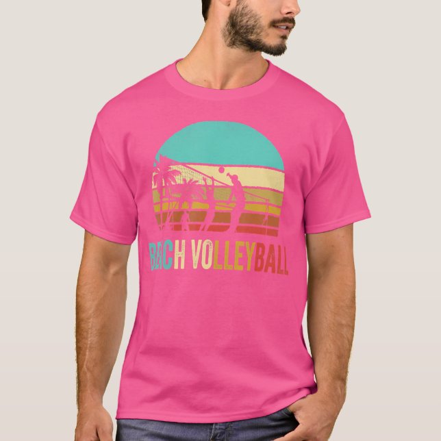 Beach Volleyball Sunset T-Shirt (Vorderseite)
