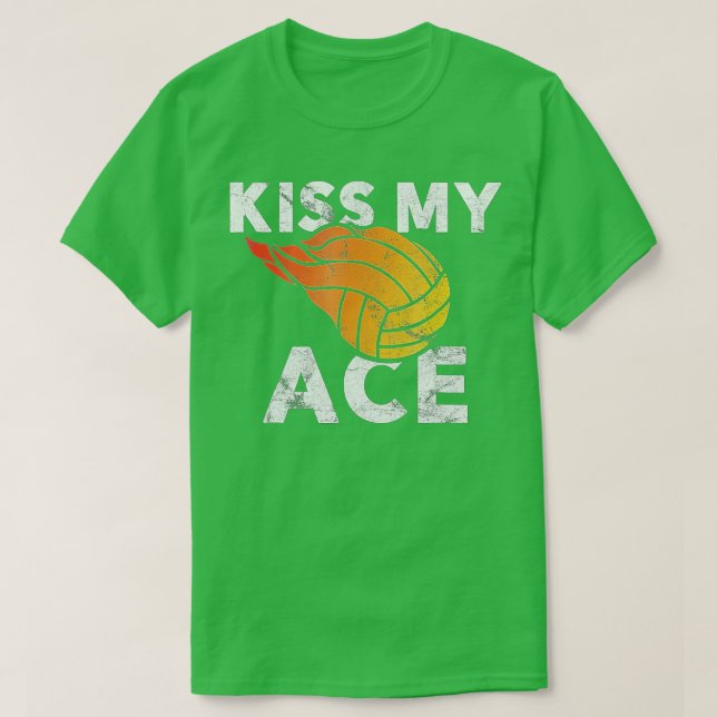 Beach Volleyball-Team für Männer Frauen Küssen mei T-Shirt (Design vorne)