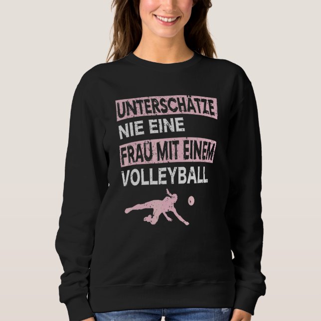 Beach Volleyball Volley Ball Trainer Volleyball Ne Sweatshirt (Vorderseite)