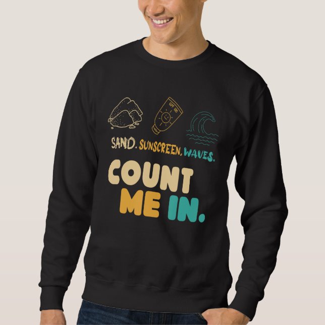 Beach Volleyball Volleyballer Sweatshirt (Vorderseite)