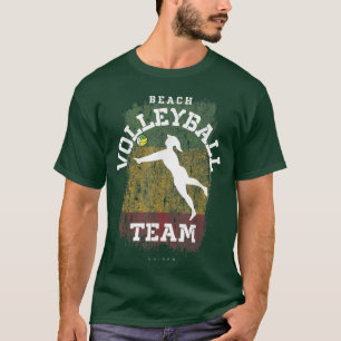Beach Volleyball Womens Guinea Flag Volleyball Gir T-Shirt