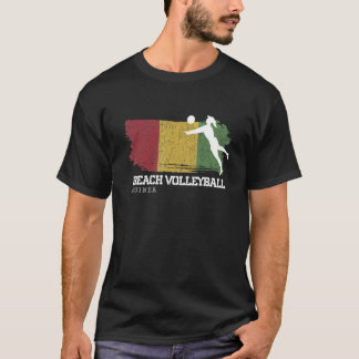 Beach Volleyball Womens Guinea Flag Volleyball Gir T-Shirt