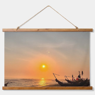 Beach Wall Art & Décor Wandteppich Mit Holzrahmen