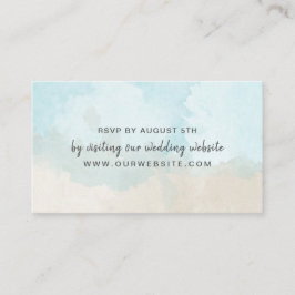 Beach Watercolor Hochzeitskarte Rsvp Begleitkarte