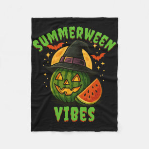 Beach Watermelon Summerween Vibes Hexen Halloween Fleecedecke