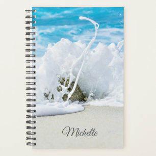Beach Wave Splash Personalisiert Name Planer